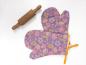 Preview: Baumwoll Druck Kleine Blüten Pink/Gelb/Lila Happy Spring by Swafing 